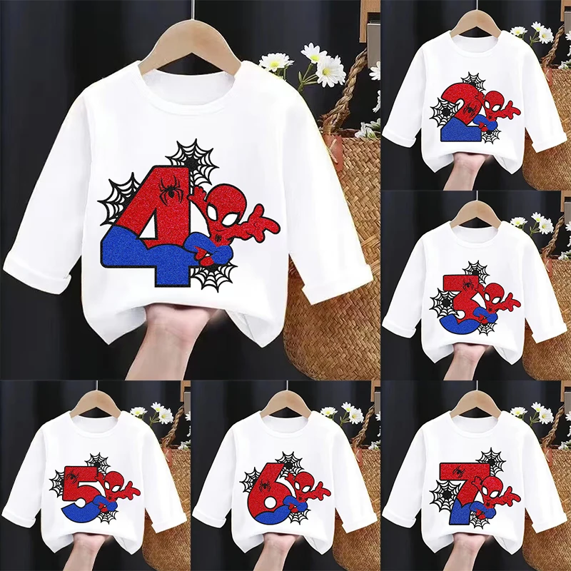 Baby Clothes - New Spider Children Long Sleeves T-shirts