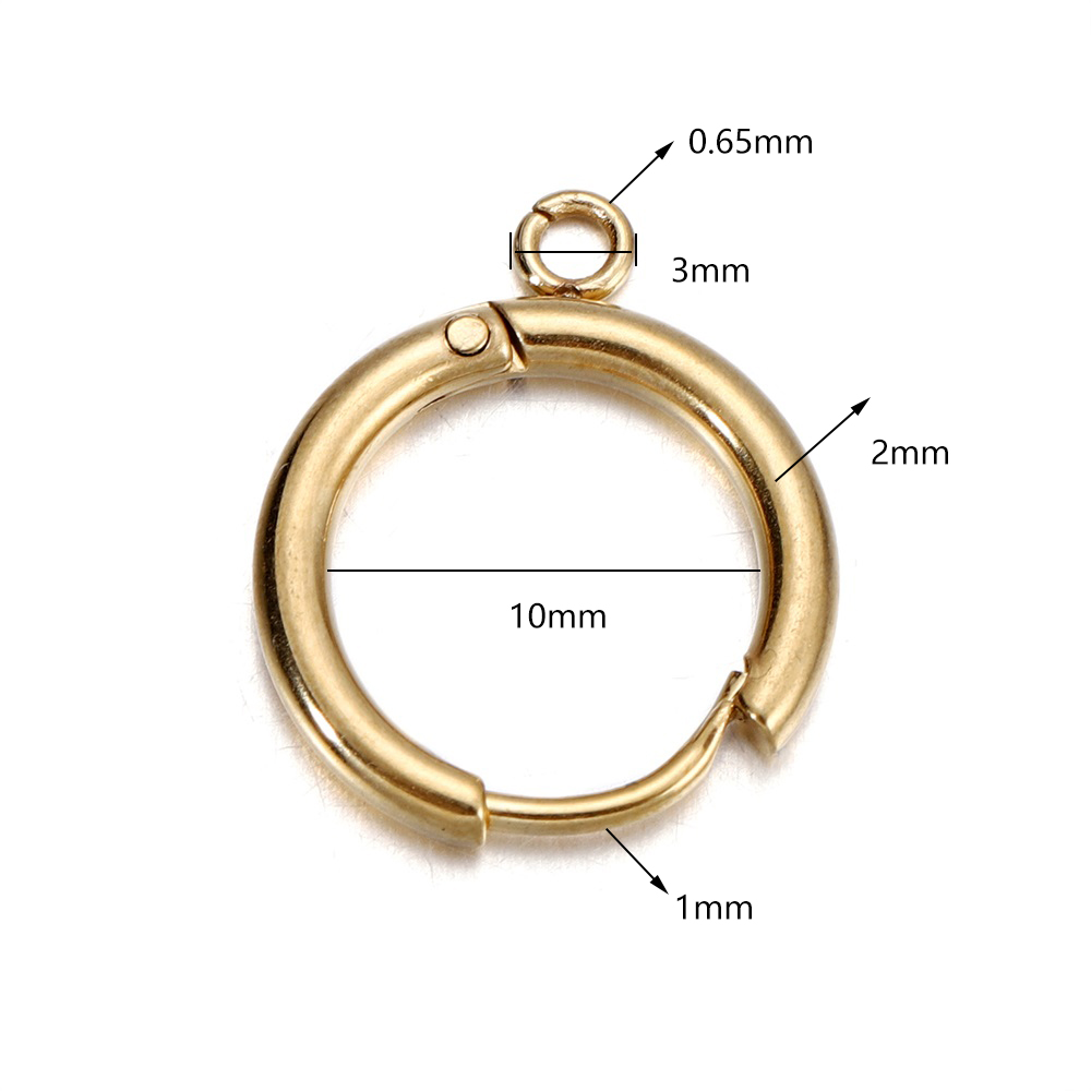 10pcs/lot Stainless Steel Gold - Diapering ulasan dan harga