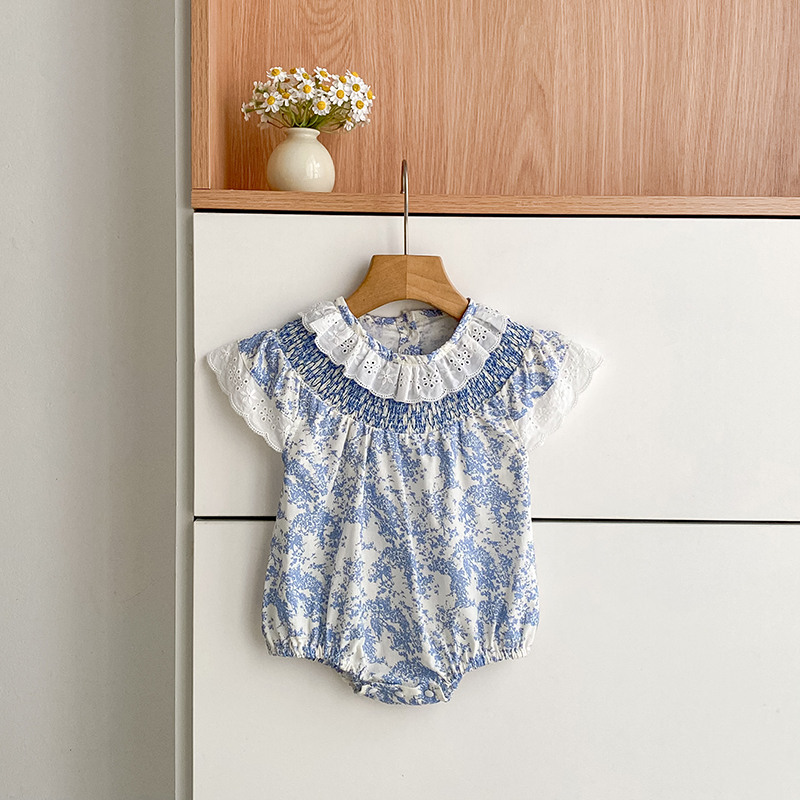 2026 New Summer Newborn Infant - Newborn Baby Girl Romper Floral ulasan dan harga