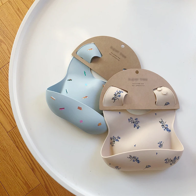 Baby Bibs Ins Style Print Wate - Waterproof Baby Bibs Silicone ulasan dan harga