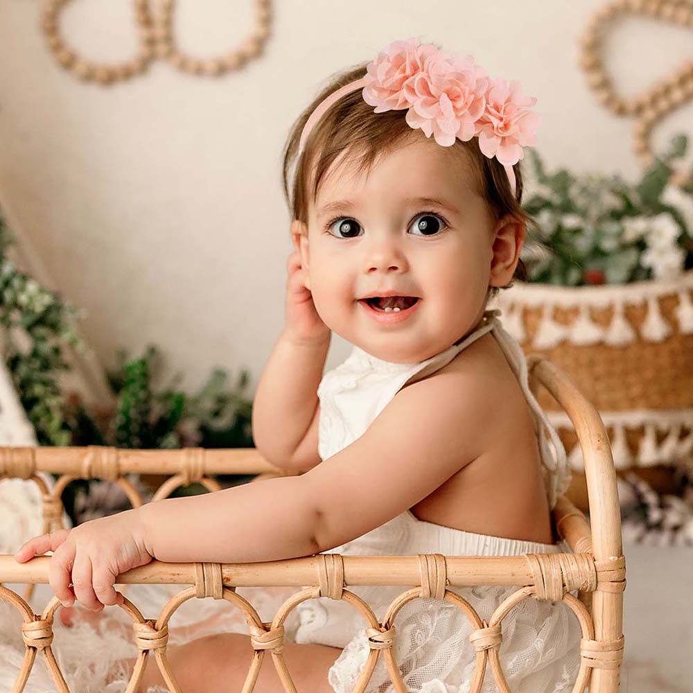 3Pcs Chiffon Flower Headbands  - Baby Gear ulasan dan harga