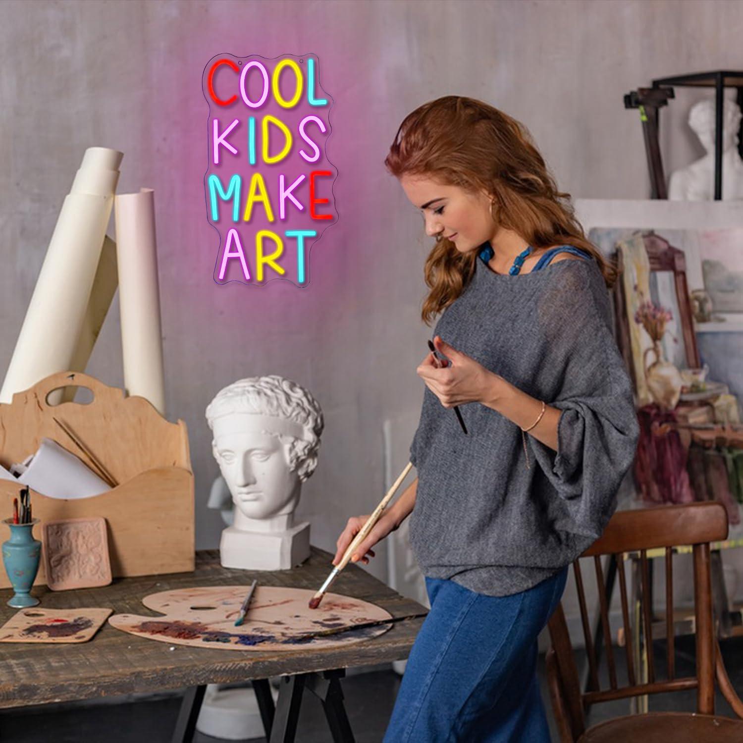 Cool Kids Make Art Neon Sign U - Nursery ulasan dan harga