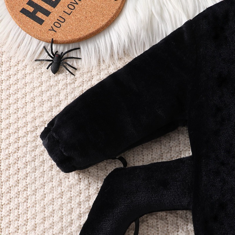 Newborn Baby Black Spider Romp - Cotton Baby Onesies Zipper ulasan dan harga